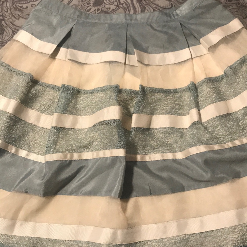 Beautiful green and cream skirt